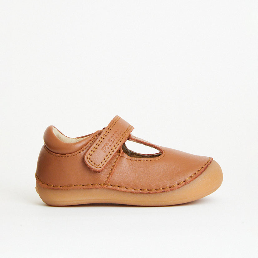 Atlas Tan Leather First Walker Shoe