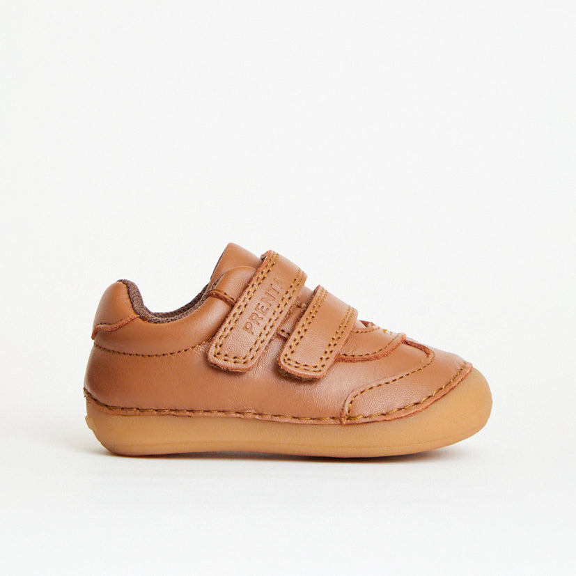 Rocket Tan Leather First Walker Trainer