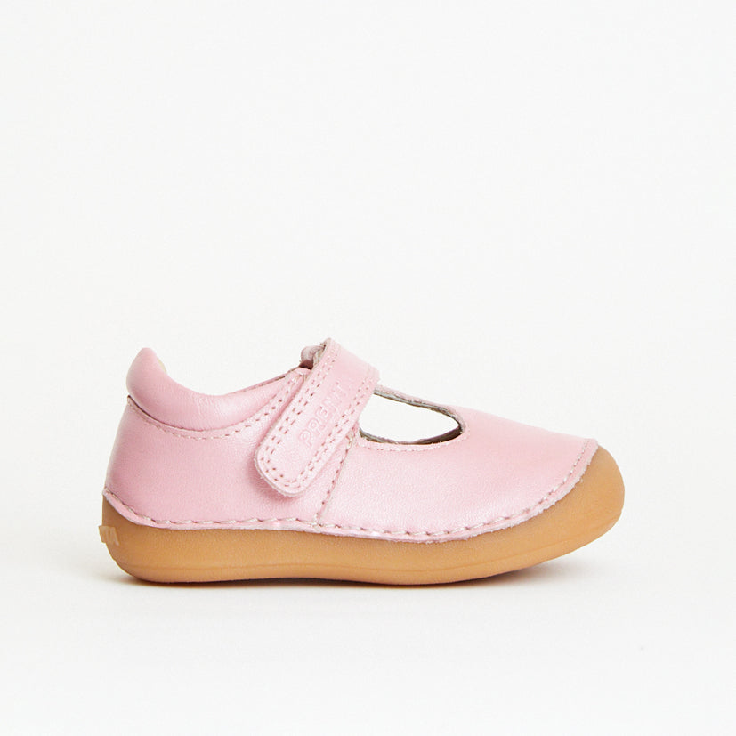 Atlas Pink Metallic First Walker Shoe