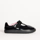 Sky Bloom Black Patent Kids Barefoot T-Bar School Shoe
