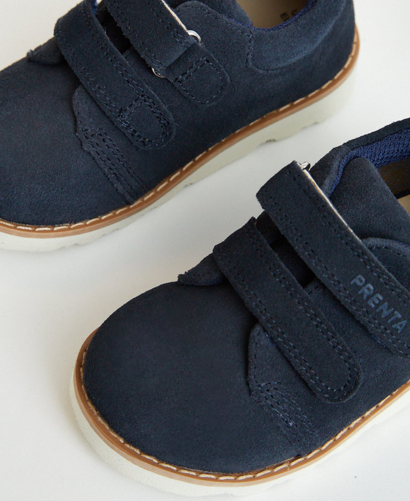 Comet Navy Suede Boys Kids Shoe PRENTA