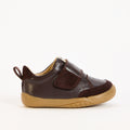 Elm Chocolate Leather Barefoot First Walker Trainer
