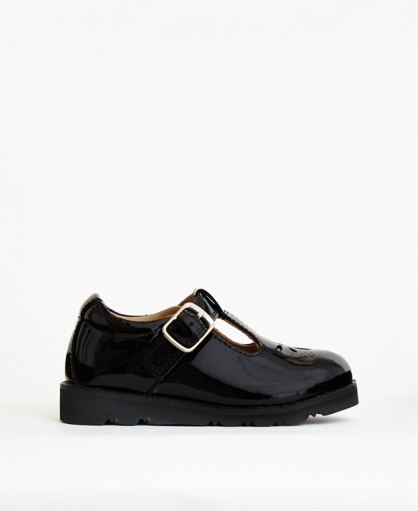 Girls patent black shoes online