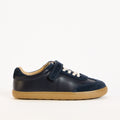 Kai Navy Leather Kids Barefoot Trainer